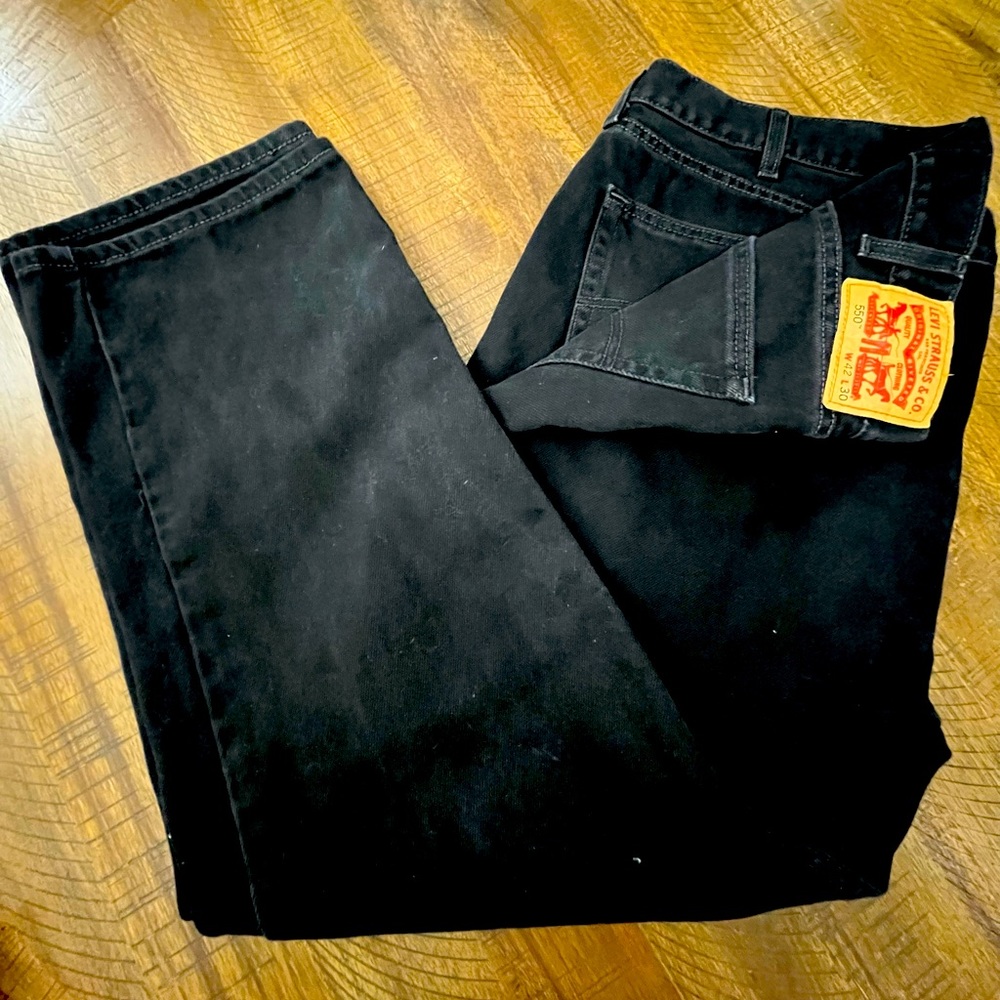Levi 550 black men’s jeans